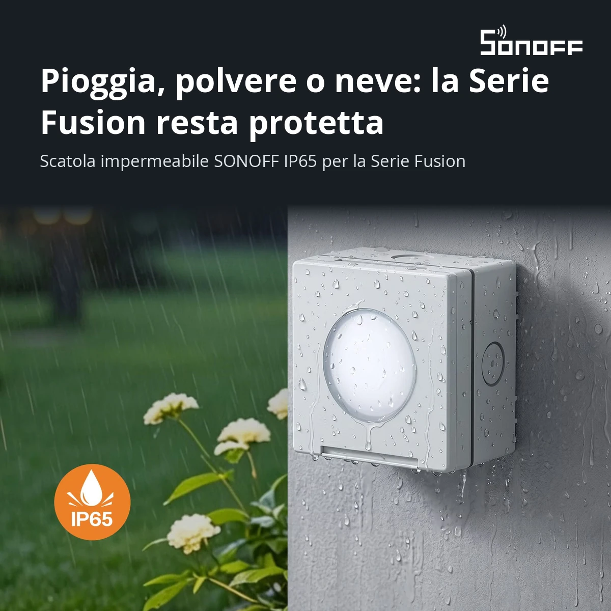 SONOFF EWPB : Boîtier extérieur étanche IP65 pour la série Fusion